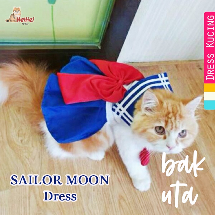 Bakuta Kostum Sailormoon - Cosplay Kucing Betina Cat Female Dress - Pakaian Kucing Betina