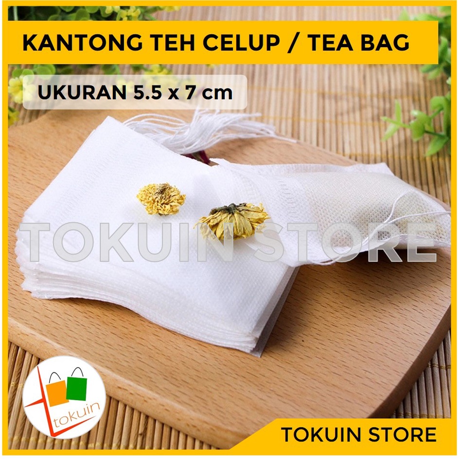 Kantong Teh Celup Kosong Tea Filter Bag Seduh Kopi Teh Rempah Herbal