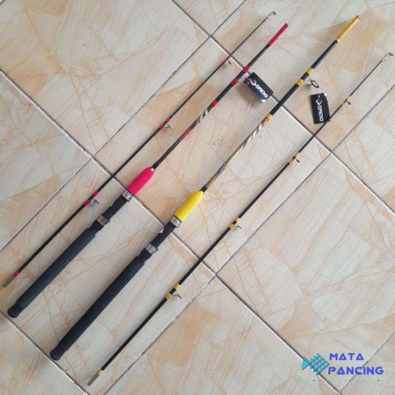 Joran pancing Daido Jurassic &amp; Daido Ertang 165cm 180cm 210cm fiber solid cocok untuk pancing sungai air tawar dan pancing laut