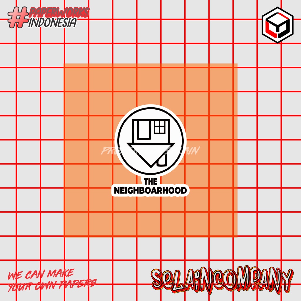 

STICKER SELAIN.CO motif musik band THE NEIGHBOAH00D
