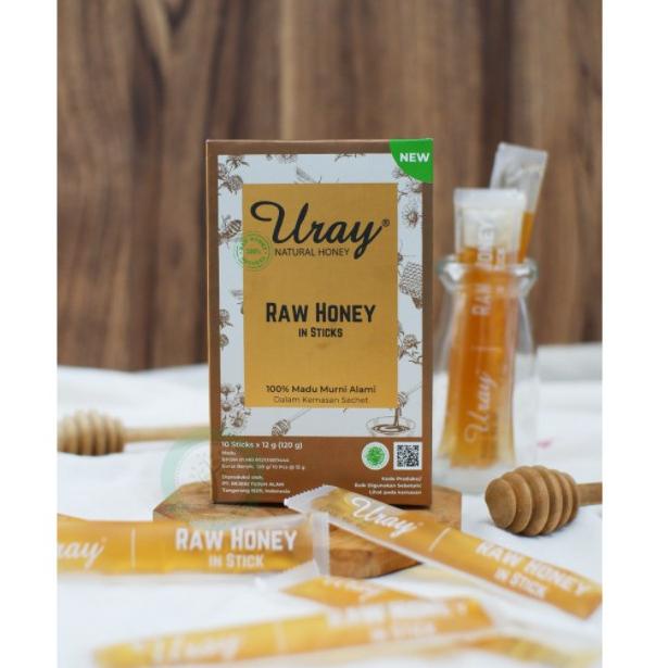 

☄️New event✨ MADU URAY 10 SACHET - RAW HONEY HONEY & GINGER IN STICK 120GR Fitur utama