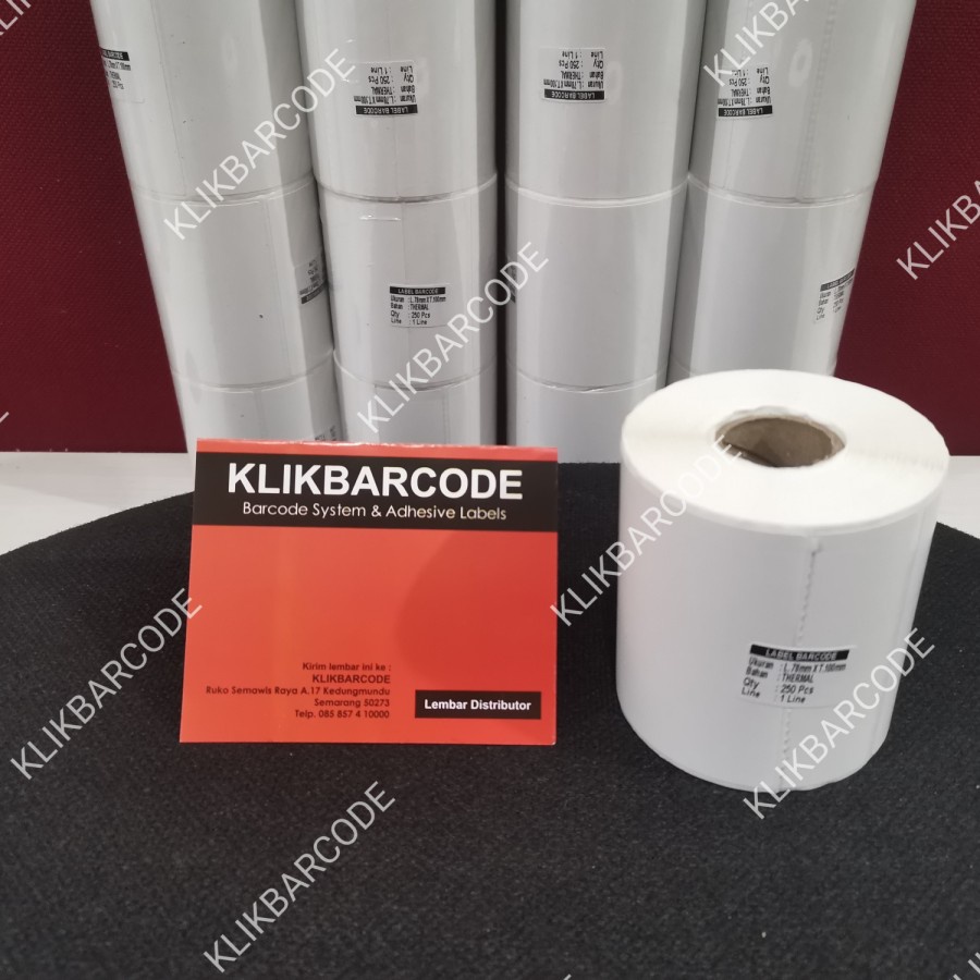 

LABEL BARCODE SEMICOAT 33 X 25 X 3 BARIS - 5.000 PCS - KUALITAS TINGGI