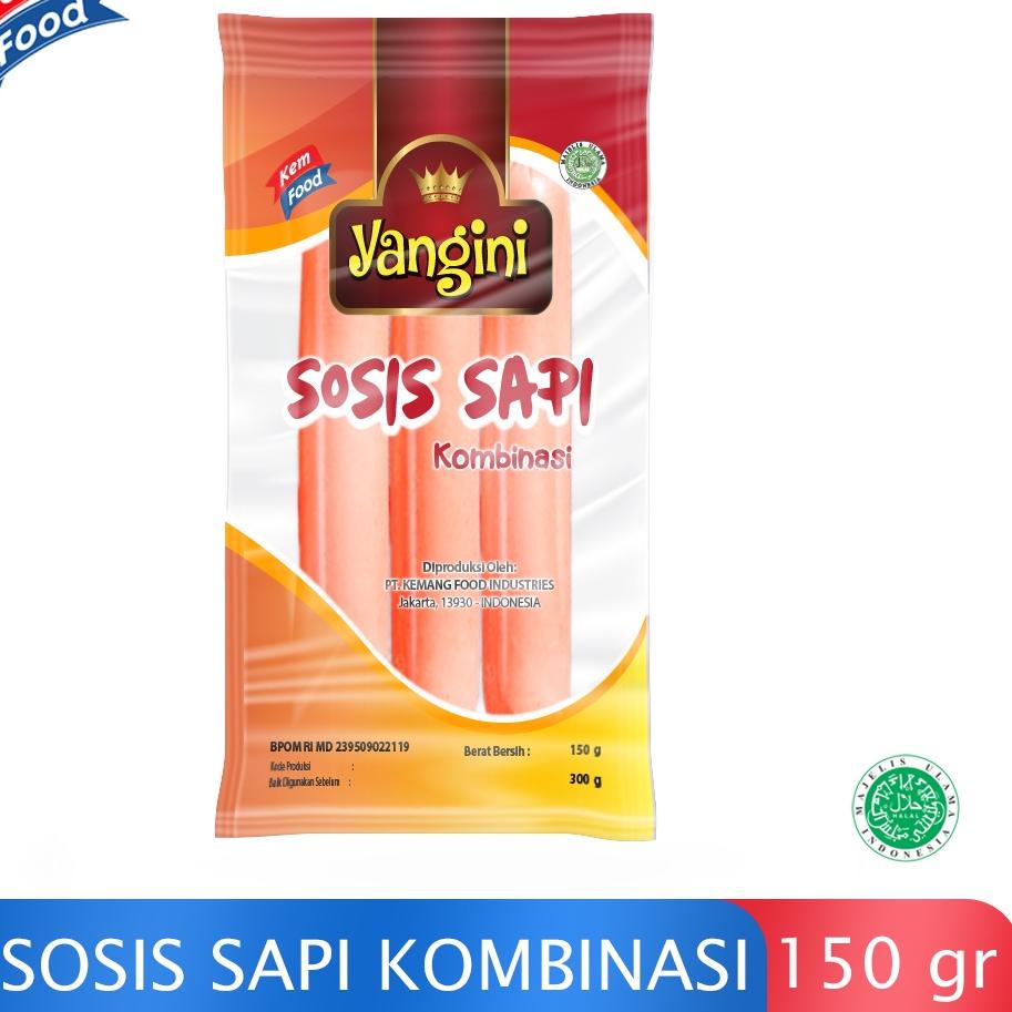 

Dijamin Ori>/ Yangini Sosis Sapi Kombinasi - 150 gr