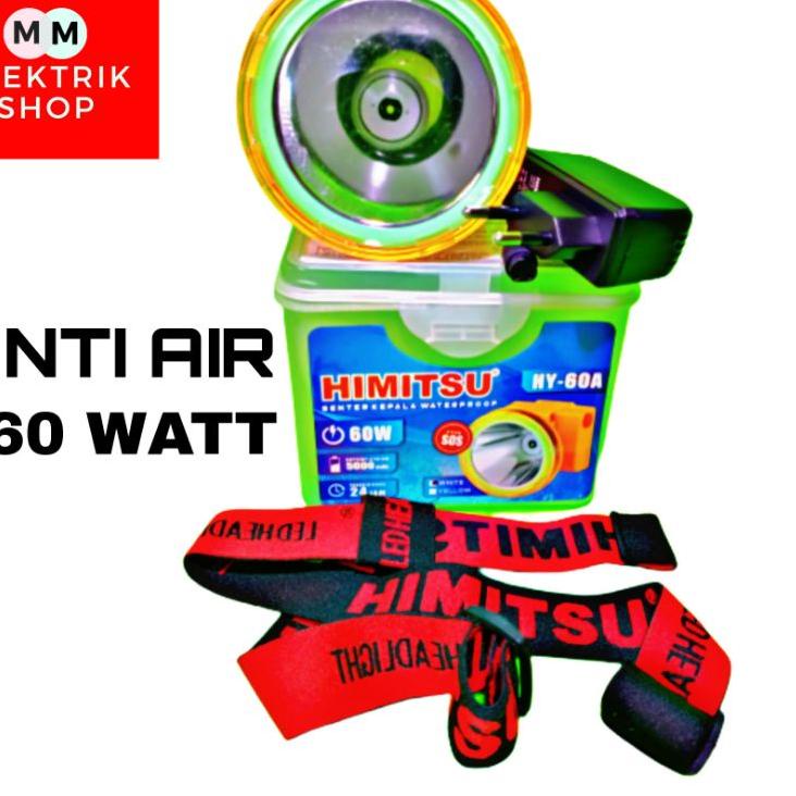 kodey5Y9k Senter Kepala Selam HIMITSU Senter Selam Cas Box HIMITSU 60 Watt  Bisa Menyelam  100 Meter