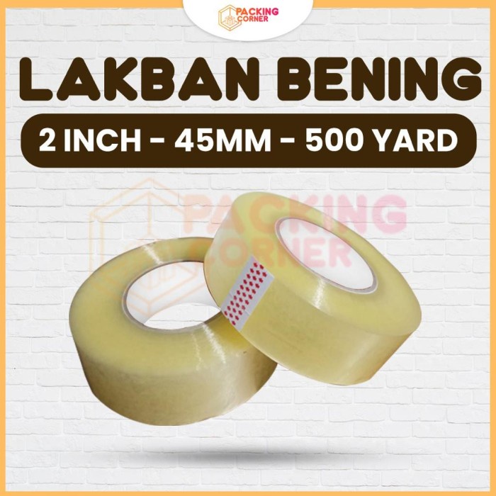 

Tape Opp Lakban Jumbo 2 Inch Super 45Mm 500Yard 500 Yard 300 Meter 300M 2" - 500Yard - 300M