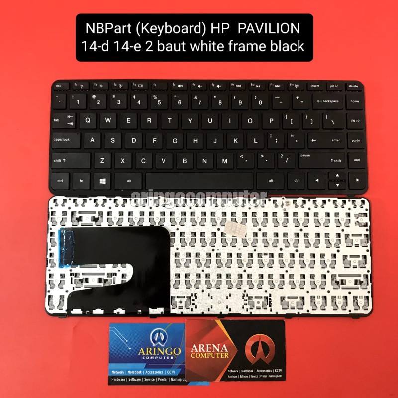 NBPart (Keyboard) HP PAVILION 14-d 14-e 2 baut white frame black