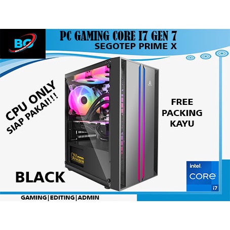 PC gaming editing  i7 7700 Gen 7  ssd 240 gb ram 16 gb ddr 4  vga 4 gb