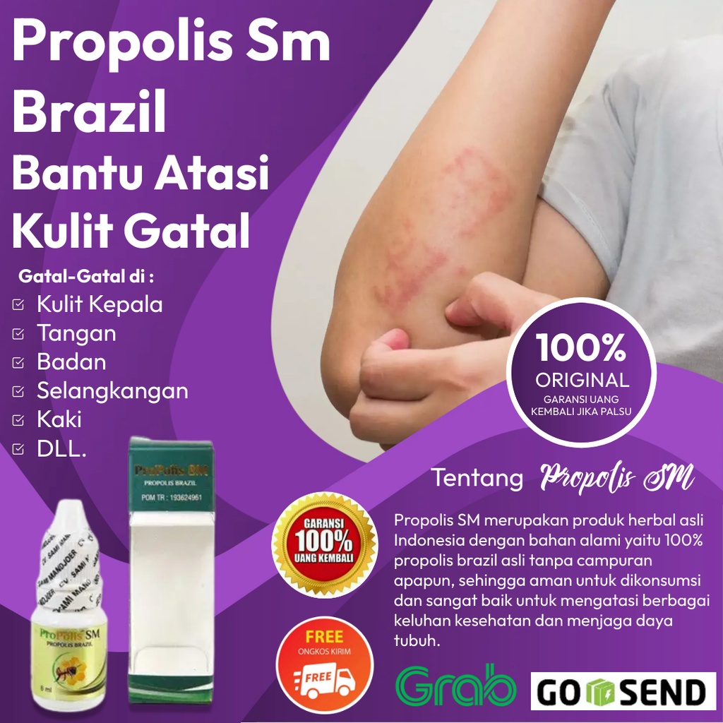 COD Obat Herbal Gatal Kulit di Leher Propolis Sm Obat Untuk Gatal di Telinga Penghilang Gatal di Tan