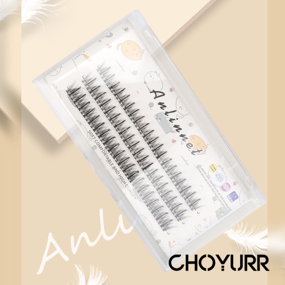 【COD】Bulu Mata Palsu Singal / Eyelash Extension / Bulu Eyelash Natural  Tanam Lembut Fishtail Tersegmentasi Ringan Alami Makeup Tool Import