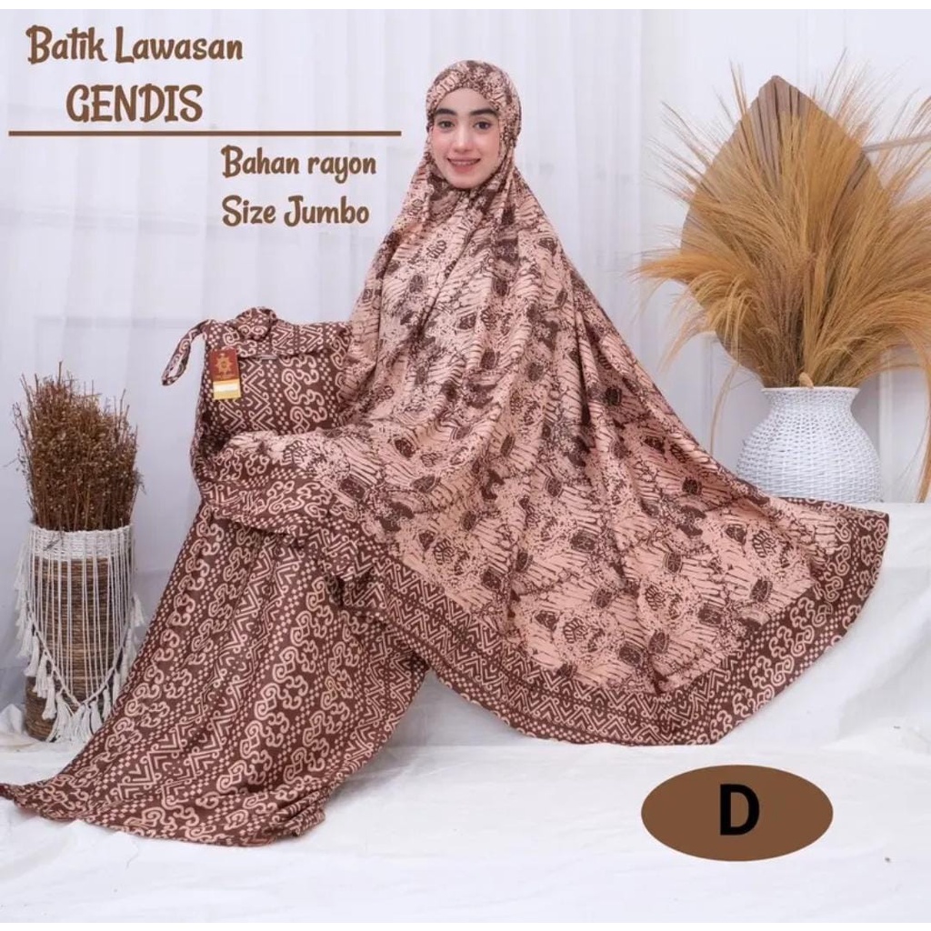 MUKENAH RAYON GENDIS JUMBO MODEL BATIK TERBARU