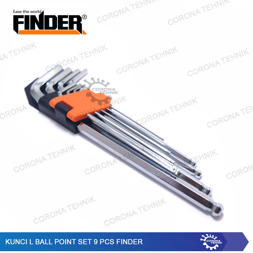 Kunci L Ball Point Set 9 Pcs Finder