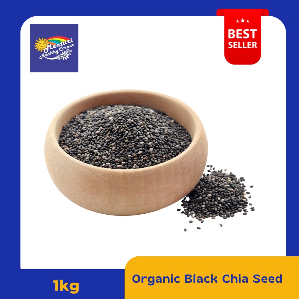 Organic Black Chia Seed Peru 1kg  / Black Chiaseed Organik Peru 1kg