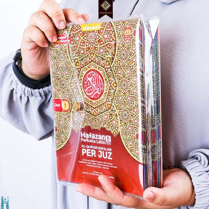 

A5 Mushaf Al - Quran Hafazan Perkata Latin Per - Juz - AL QOSBAH A5