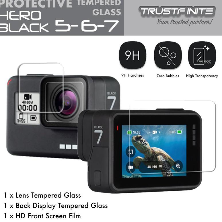 J93 GoPro Protective Film LCD & Lens LCD Protector Anti Gores GoPro 5/6/7 WOW BANGET €