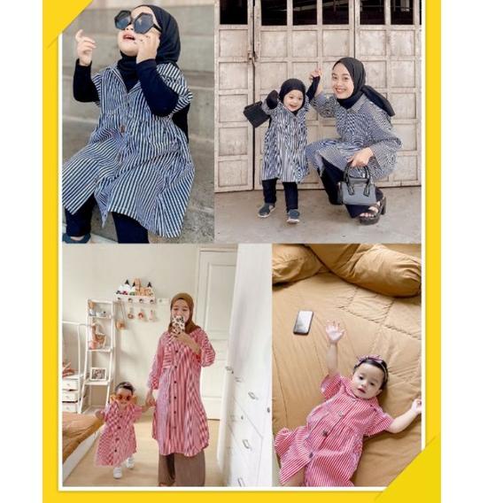 VIRAL baju couple ibu dan anak perempuan|tunik couple ibu dan anak|Tunik dewasa|dress anak|dress bay