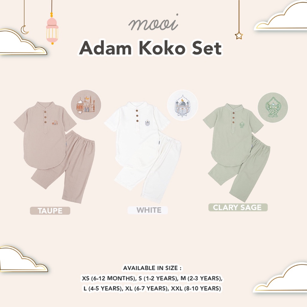 PROMO 7.7 PROMO BAJU LEBARAN MURAH MOOI ADAM KOKO SET BAJU LEBARAN PAKAIAN KOKO ANAK BAJU KOKO ANAK MUSLIM 6 BULAN - 10 TAHUN