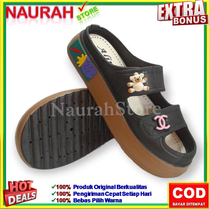 SANDAL SLOP WANITA ALINA 029 B1 SENDAL VIRAL BAIM 100% ORIGINAL KUALITAS IMPORT JELLY PVC RUBBER ANTI SLIP NYAMAN EMPUK LUCU TERBARU TERMURAH