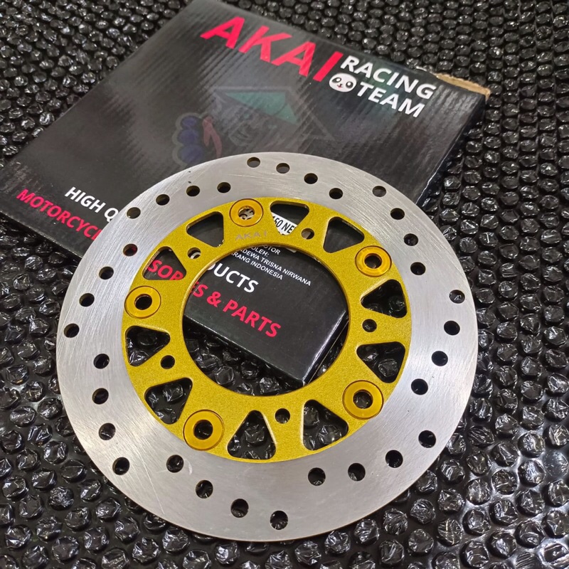 Piringan Cakram Depan Variasi Akai Racing Original Ukuran Standar Vario110,125,150,Vario 160,Beat,Scoopy,Mio J,Mio Gt,Mx,Jupiter,Vega Dan Motor Lain Nya