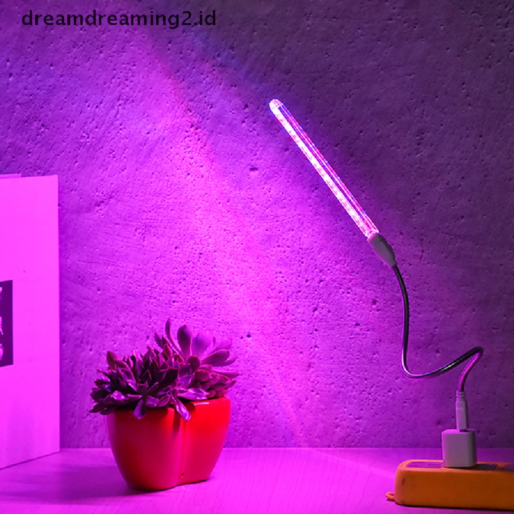 (dream) Usb LED Grow Light Spektrum Penuh 10W DC 5V Untuk Lampu Lighg Phyto Tanaman.