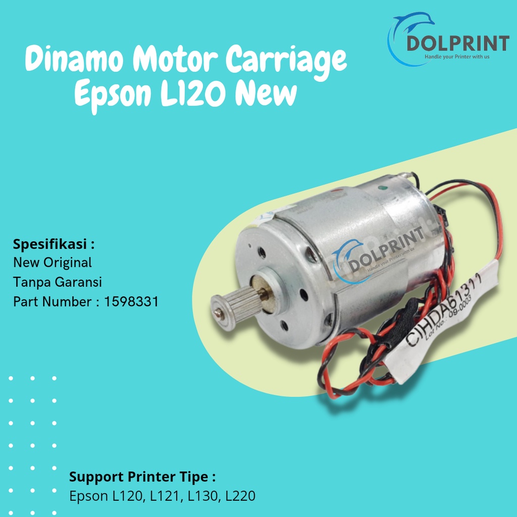 Dinamo Motor Carriage Epson L120 L130 L220 L360, Dinamo Samping CR Printer Epson L120 L130 L220 New