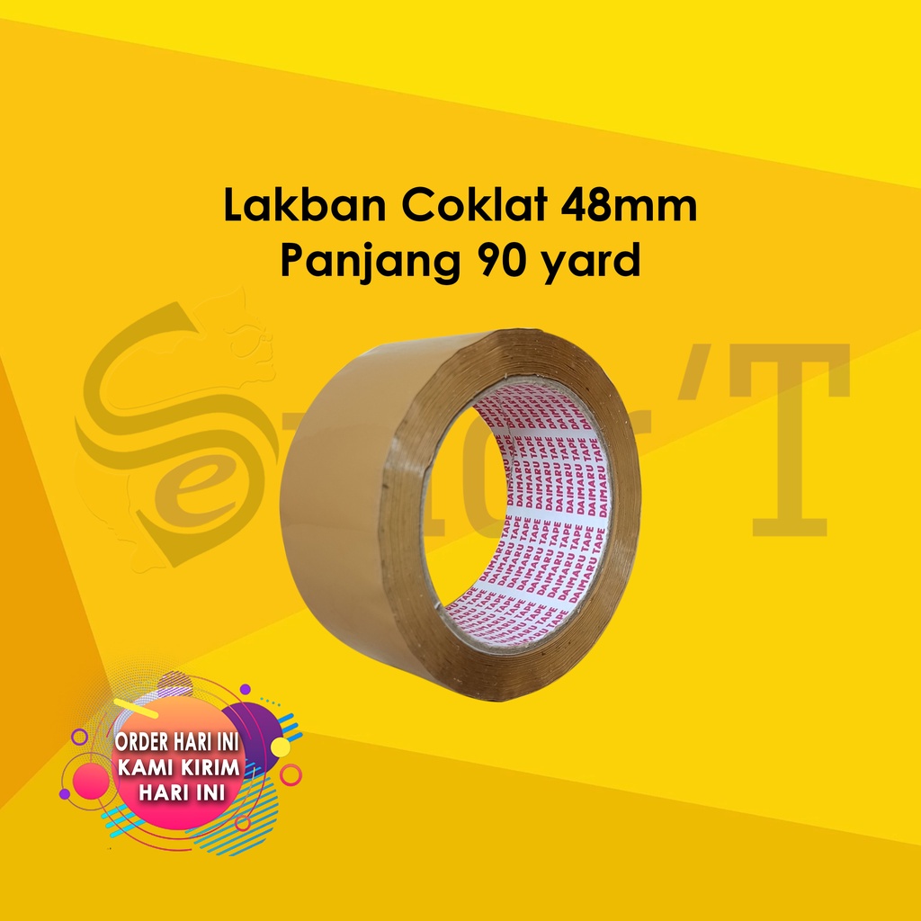 

Lakban Coklat/ Lakban Packing 45mm x 90-100 Yard Merk Daimaru