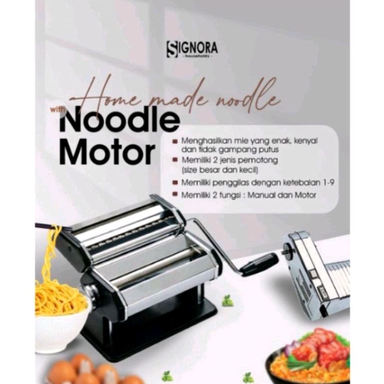 Noodle Maker Motor Signora / Gilingan Pastel / Gilingan Mie Listrik / Mesin Membuat
