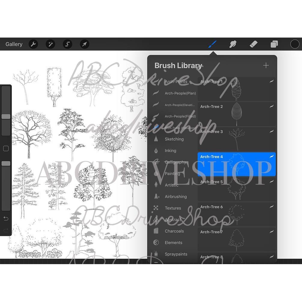 Procreate Brush - Line Art and Architecture Brush Suite