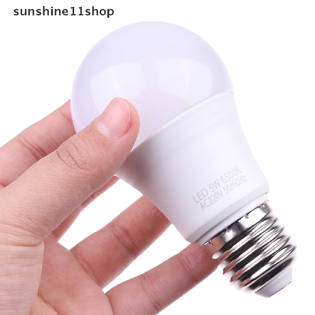 Sho E27 Lampu Sensor Gerak PIR 5W 9W 15W Bohlam LED Dengan Sensor Gerak Night Light N