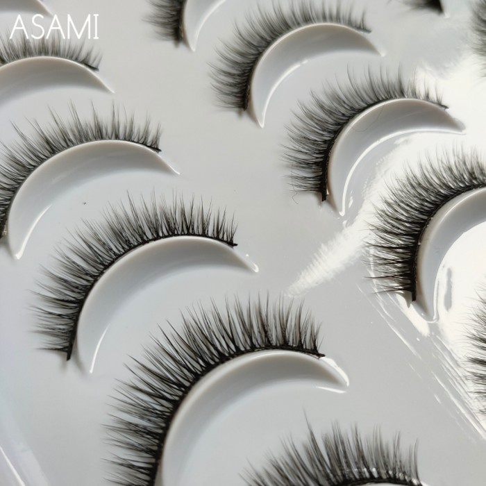 3D 42 -12 Pasang - BULU MATA PALSU-bulu halus&amp;lentik MEDIUM SOFT NATURAL false eyelashes 3D42