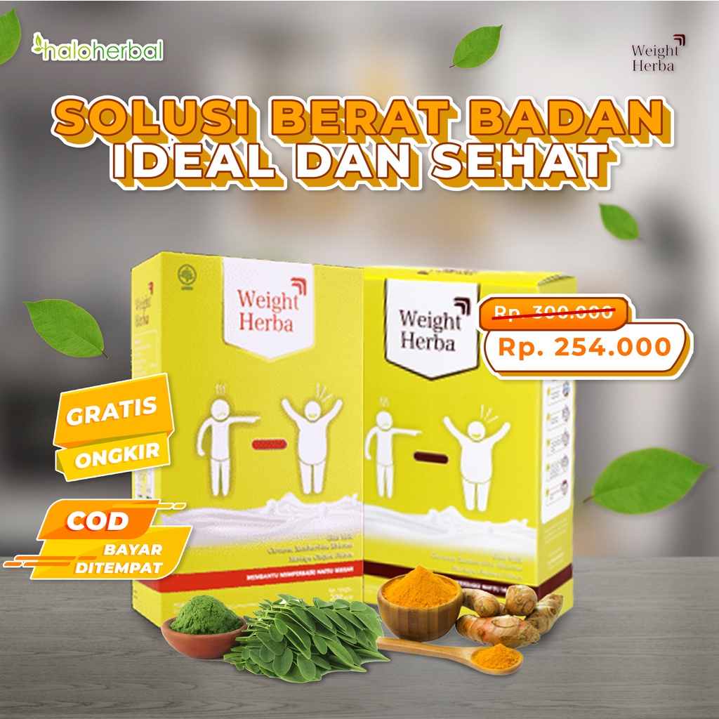 

[Bisa COD 2 Box] Weight Herba Susu Penggemuk Penambah Berat Badan Penambah Nafsu Makan Pria & Wanita 100% ORI