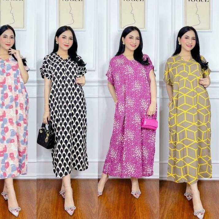 NEW ⚡️DASTER BUSUI PANJANG SEMATAKAKI | daster lengan pendek daster jumbo Baju tidur wanita daster p