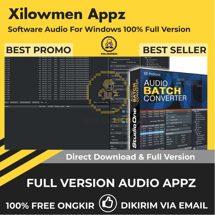 [Full Version] PreSonus Audio Batch Converter Pro Lifetime Audio Software WIN OS