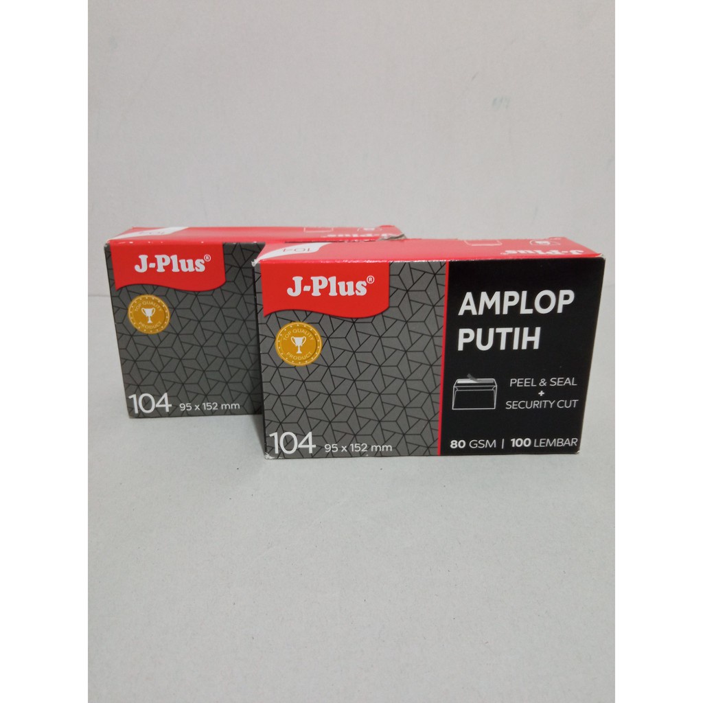 

Amplop Jplus Merah Ukuran 104 80gsm Peel & Seal