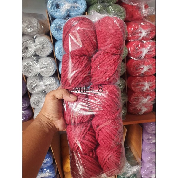 Benang macrame katun premium size 4mm