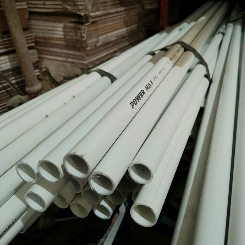 PIPA PVC 1/2 AW POWER PUTIH / PIPA PVC 1/2 AW POWER ABU-ABU