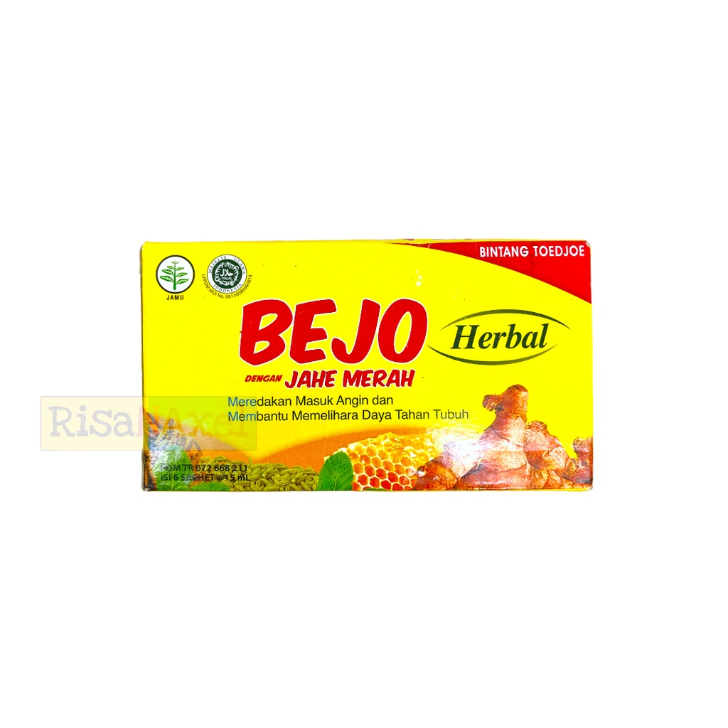 

Bejo Herbal Jahe Merah 1 Box 6 Sachet 15ml