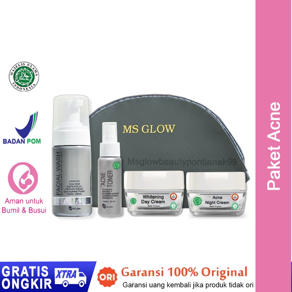 MS GLOW PAKET ACNE | MS GLOW SELLER RESMI | MS GLOW PONTIANAK