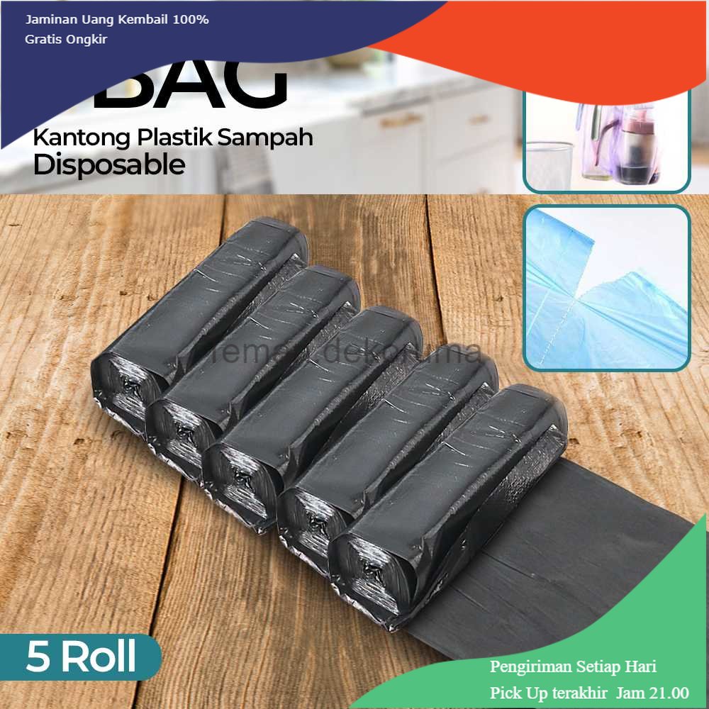 TD - SKT Tbag Kantong Plastik Sampah Disposable Trash Garbage 5 Roll - W1919