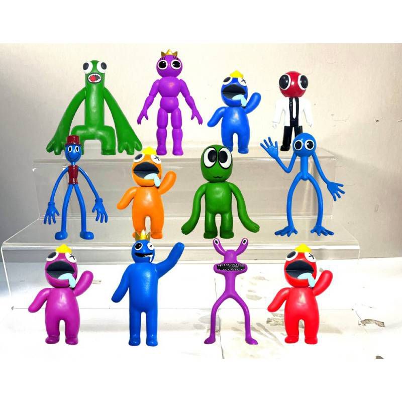 12 /8/6pcs/Set Roblox Action Figure 8-11cm Model Teman Pelangi Set Mainan Anak Hadiah Ulang Tahun Natal