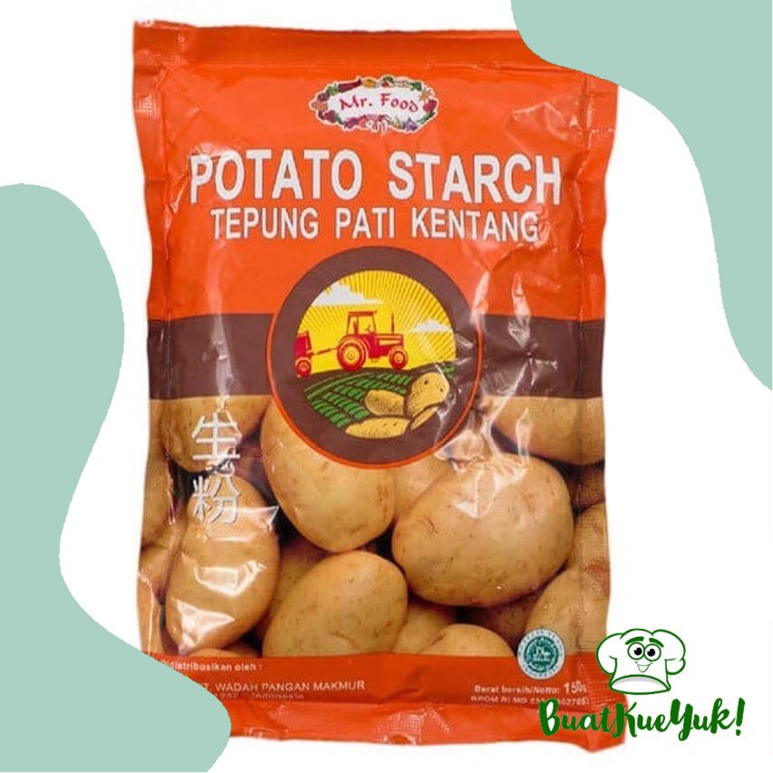 

Mr. Food Potato starch - Tepung Kentang / Tepung Pati Kentang 150 Gram