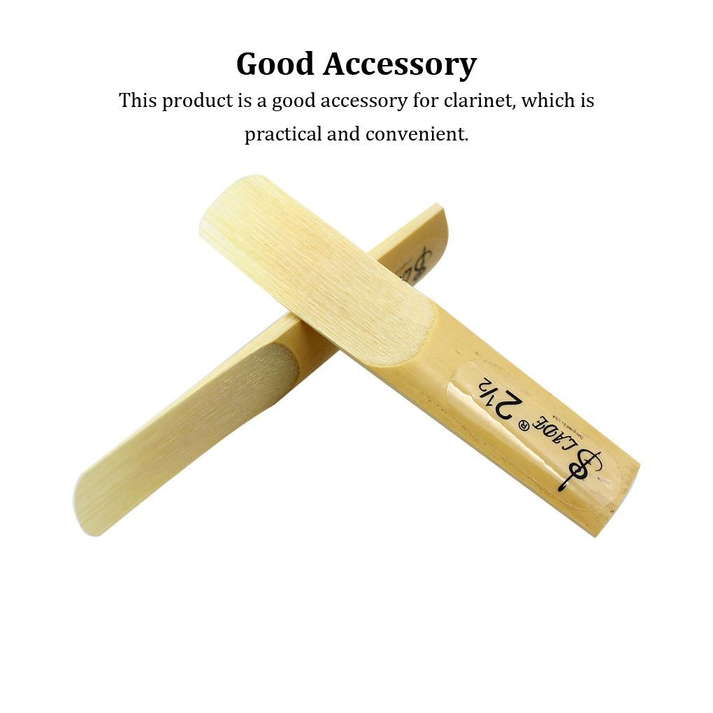 Huit 10Pcs Reed Clarinet Kekuatan Instrumen Aksesori Bagian Halus Permukaan Bantu Potongan Peluit Alto Performa
