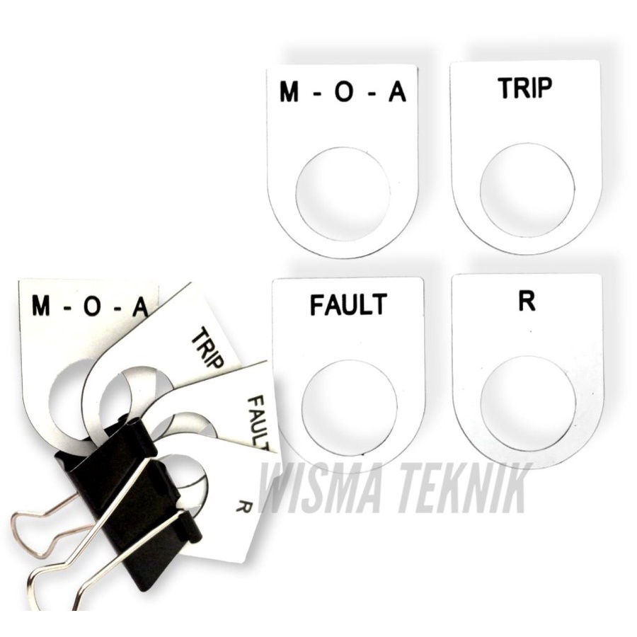 Nameplate Metal / Legend Plate Panel Listrik WISTRA NPL3545