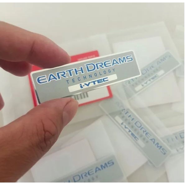 EMBLEM COVER MESIN EARTH DREAMS TECHNOLOGY IVTEC CITY RS HATCHBACK GN5