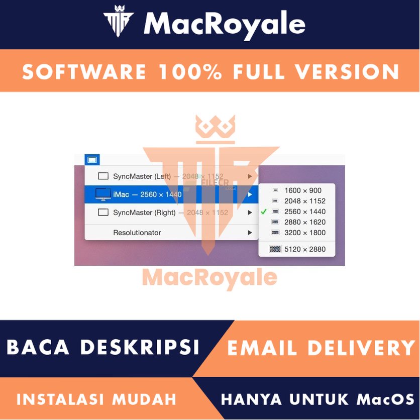 [MacOS] Resolutionator Full Version Lifetime Full Garansi