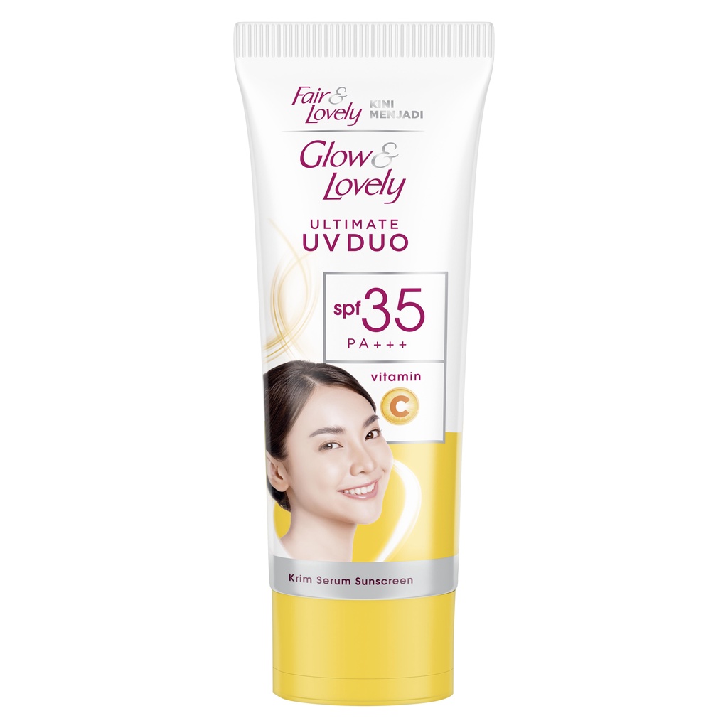Buy 3 Glow &amp; Lovely Ultimate UV Duo Krim Vit C 40gr Get a Chance to Win Philips Earphone