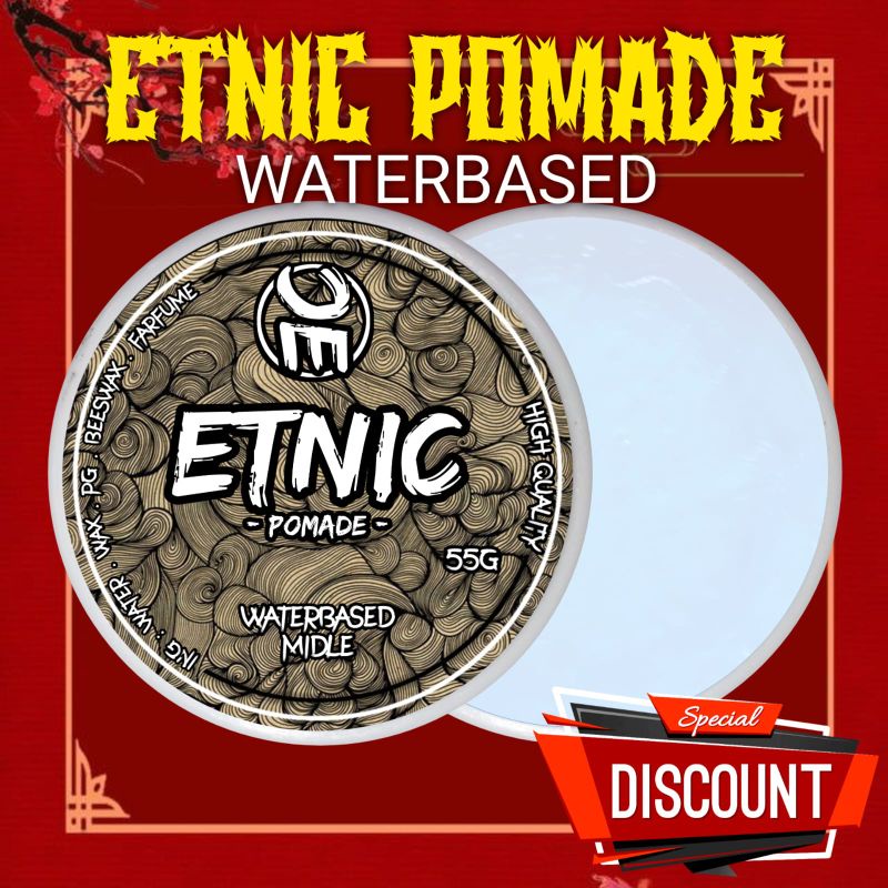 PAKET MIX ETNIC POMADE WATERBASED 55GRAM 19PCS FREE 1PCS