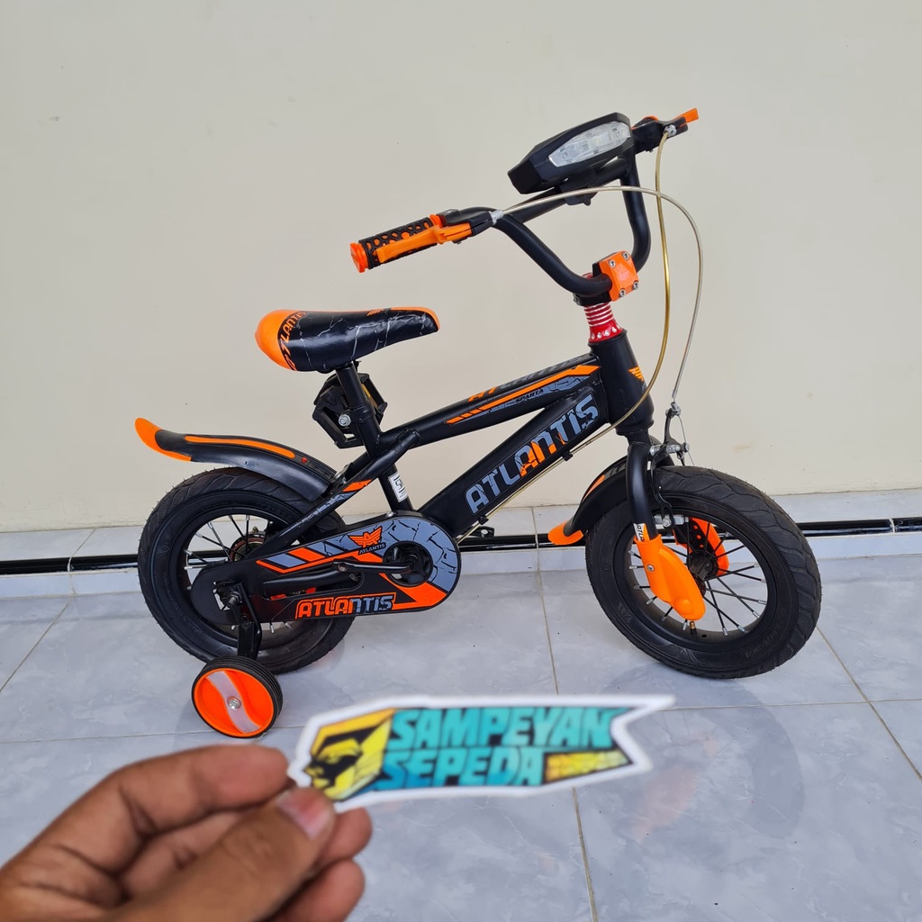 Sepeda BMX 12 Atlantis Sparta Musik Sepeda Anak Cowok 12 Inch Atlantis Sparta Musik