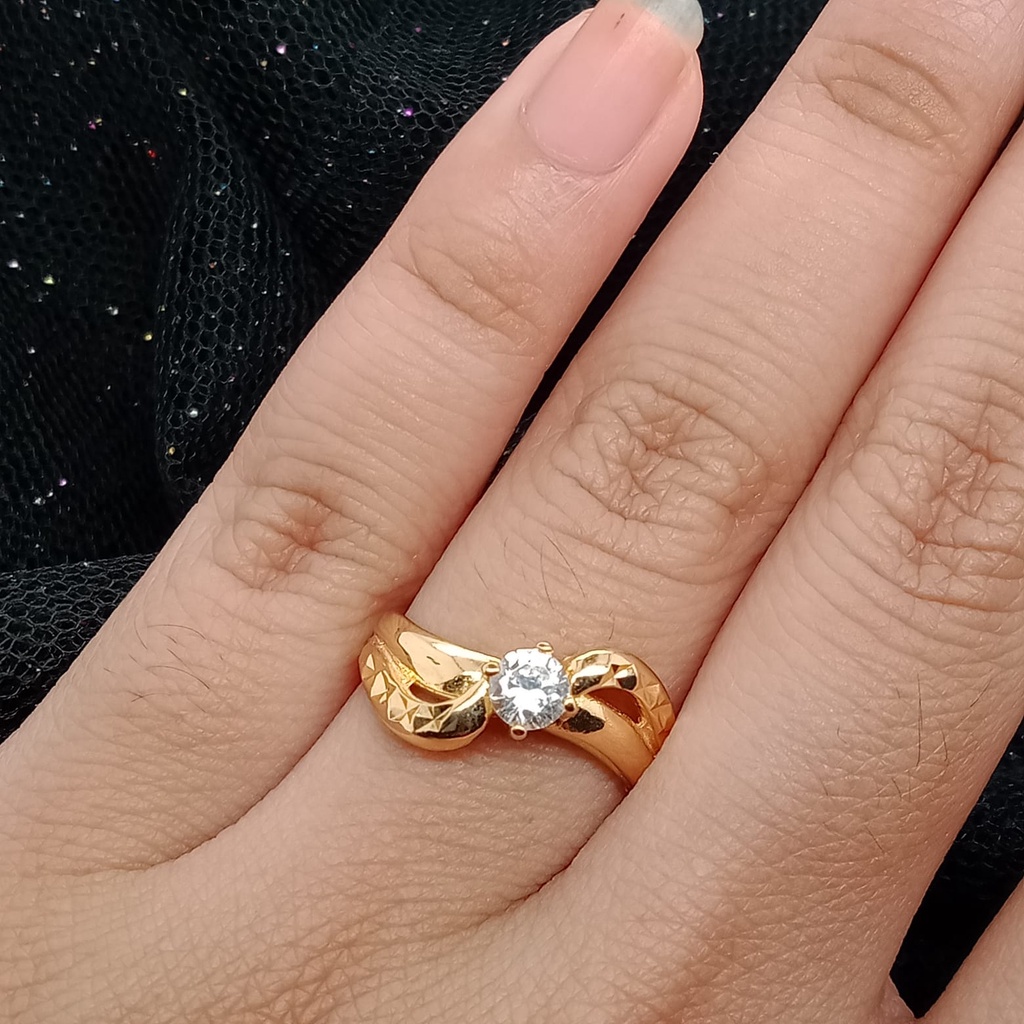 Cincin emas 17k - 3 3 gr kadar 750 - 4171