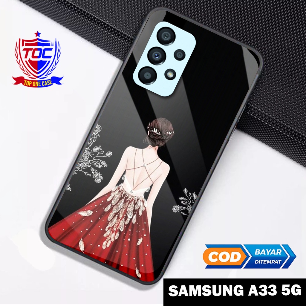 Case SAMSUNG A33 5G - Casing SAMSUNG A33 5G Terbaru Top One Case [ MOTIF GAUN ] Casing Hp SAMSUNG A3