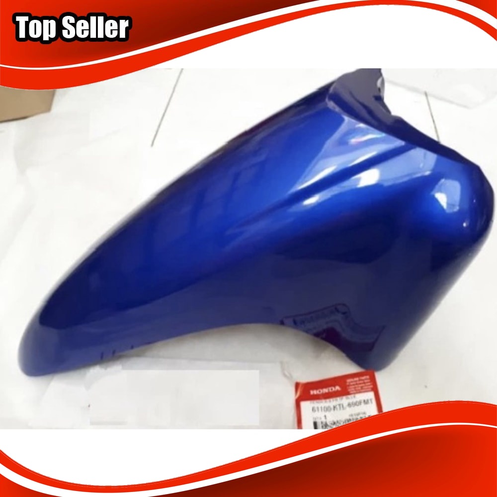 Slebor Selebor Sepakbor Spakbor Depan HONDA Supra Fit New Biru ORIGINAL 61100-KTL-690FMT Promo Harga